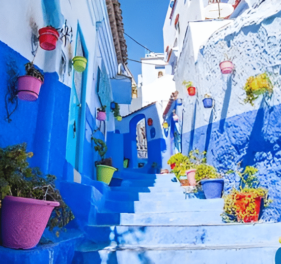 morocco's blue city