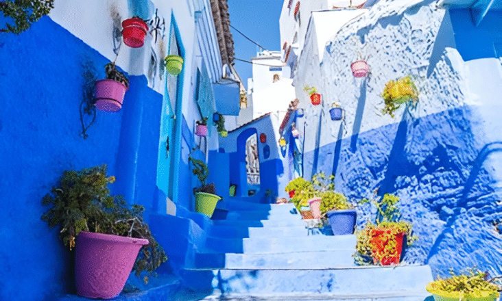 morocco's blue city